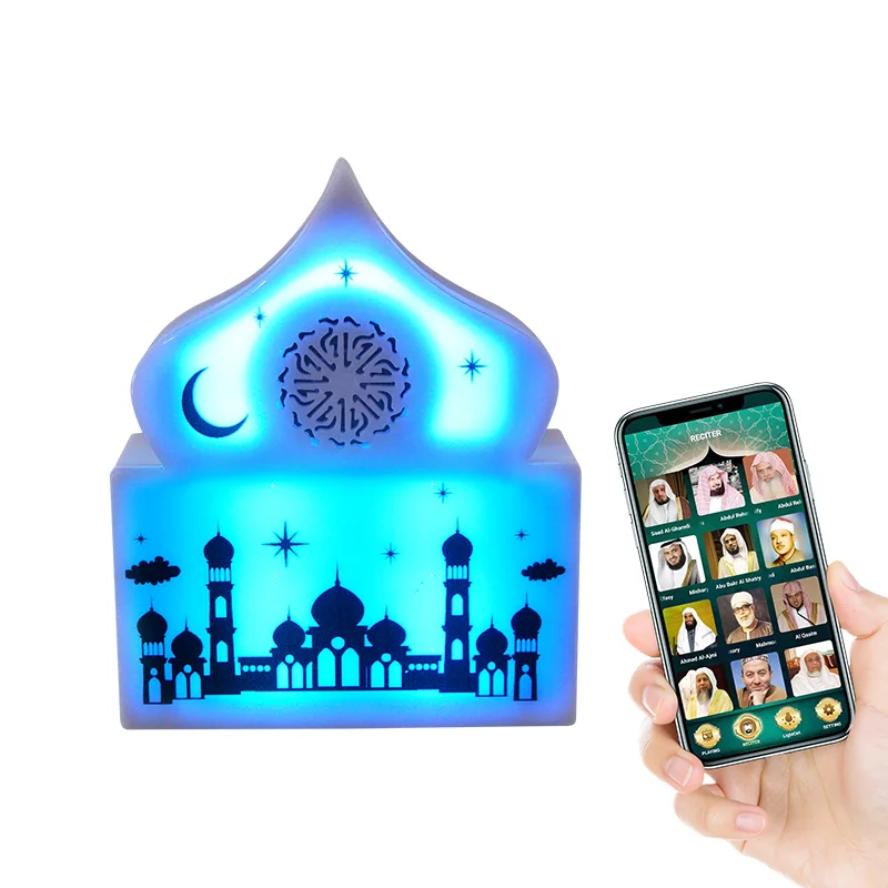 Telawah Muslim Quran Speaker Led Night Light al Coran Player Ramadan Gift