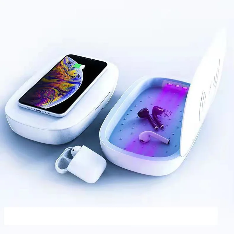 Portable Mini  Multifunctional UV Sterilization Box UV Sanitizer Sterilizer Box For Mobile Phone Jewelry  Earphone Watch