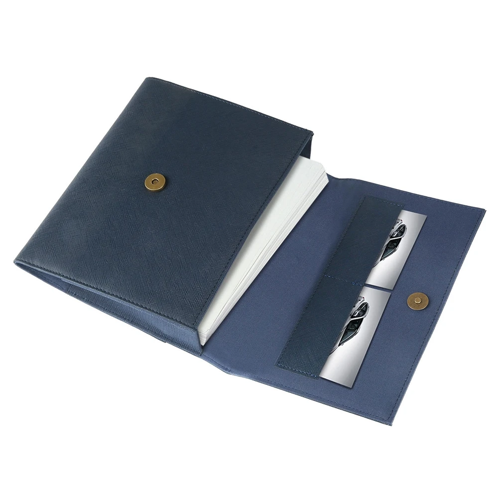 2023 2024 Custom pu leather auto spare parts organizer manual folder Car Document Holder