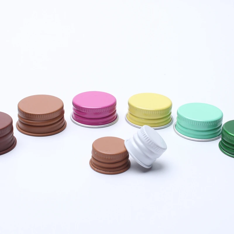 Factory Hotsale 18/400 20/400 24/400 28/400 Metal Bottle Caps Threaded Aluminum Caps For Various Bottles