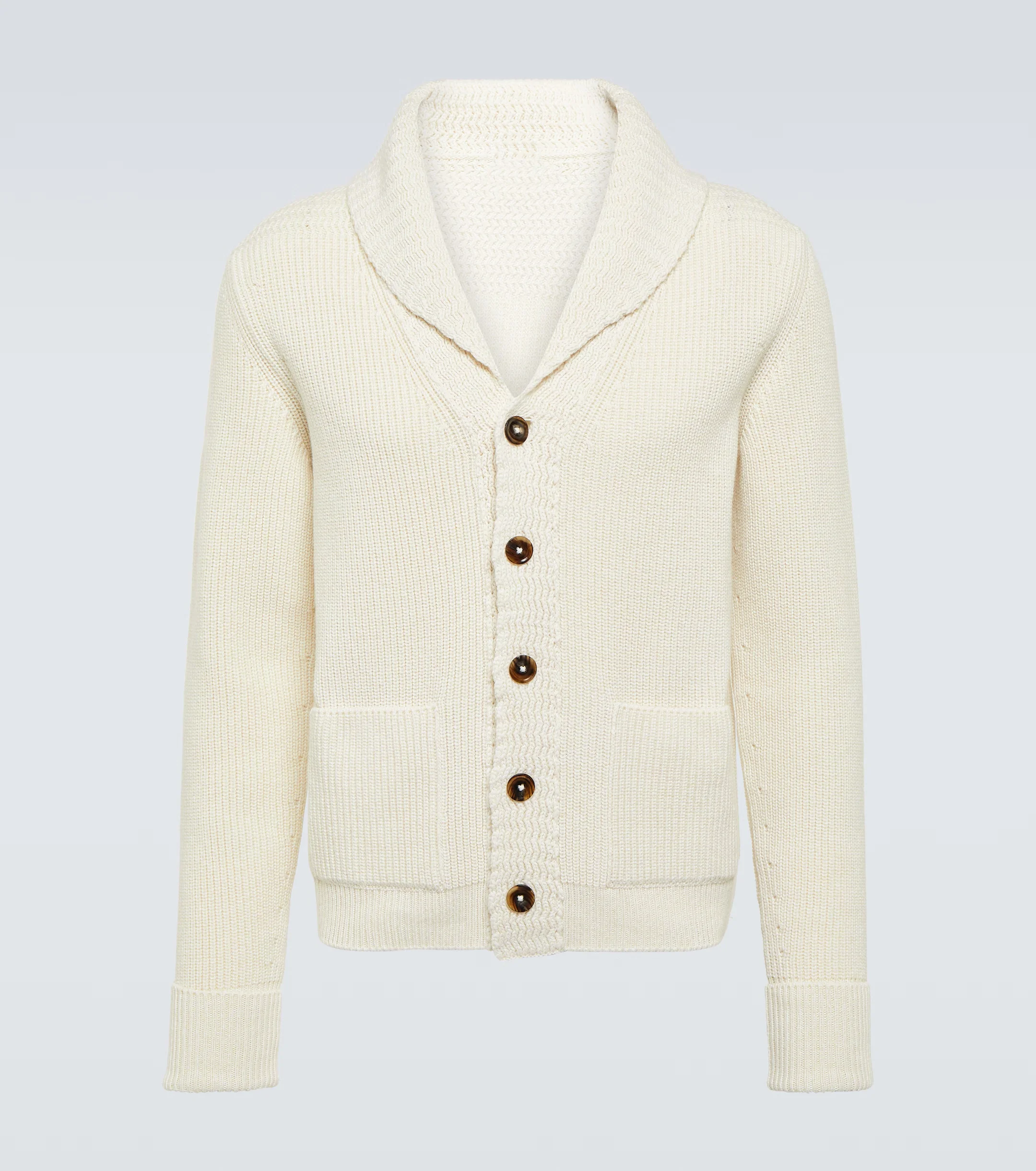 Knitted Cardigan Men 100% Cashmere Sweater Stylish Buttons Shawl Collar Neck Knitwear Knit Men Sweater Cardigan Sweaters For Man