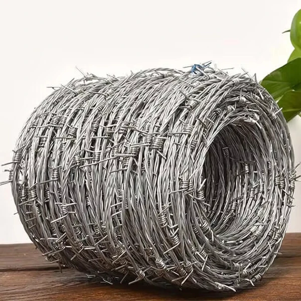 Wholesale Iron Barbed Wire Mesh Hot Dip Zinc Plating for Fences Prisons Highways Farm Security-Galvanized Steel Barbed Wire