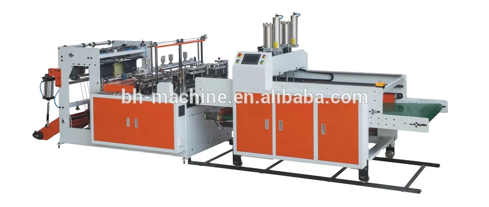 Computer Control 2 Servo Bottom Sealing plastic and Cutting Bag making Machine