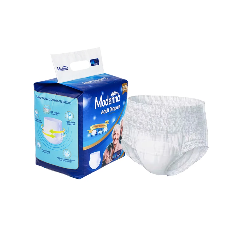 Factory Disposable Adult Diapers Adult Pull Up Diaper OEM All Sizes Panties Wholesale Diaper  for Old Men