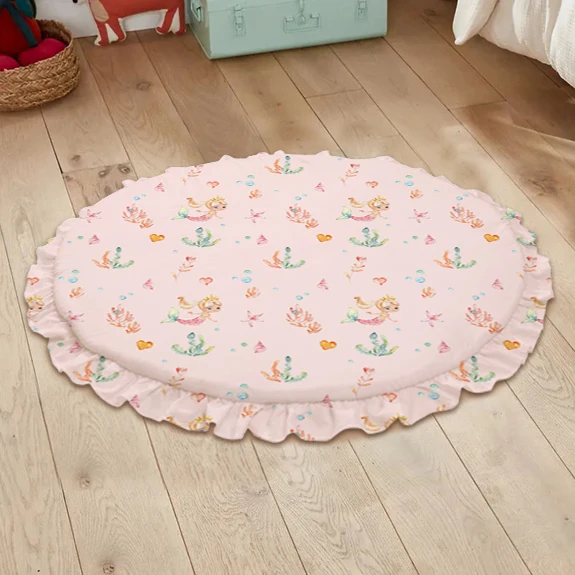 Honeymoon custom print cheap foldable kids yoga round sleeping activity child crawling gym playmat baby play mat for floor