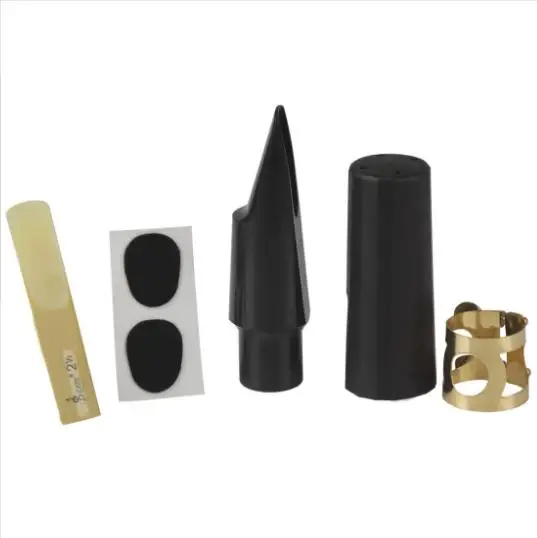 Wind Instrument Accessories Alto Saxophone Mouthpiece Suit with 2 Nozzle Patches