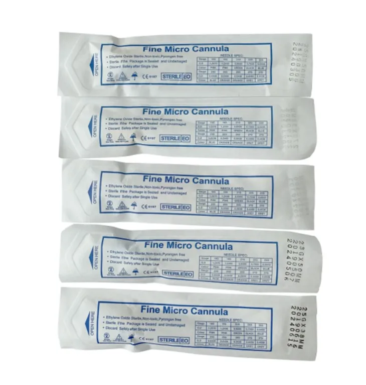25 gauge 50mm microcanula blunt tip needle flexible disposable liposuction canula