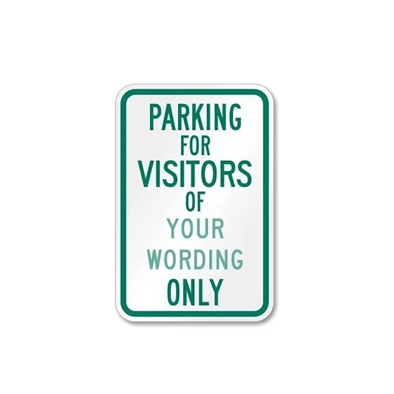 18x12 Inch Custom Reserved Parking for  Add Your Wording Here metal signs retro vintage aluminum signs acm sign board