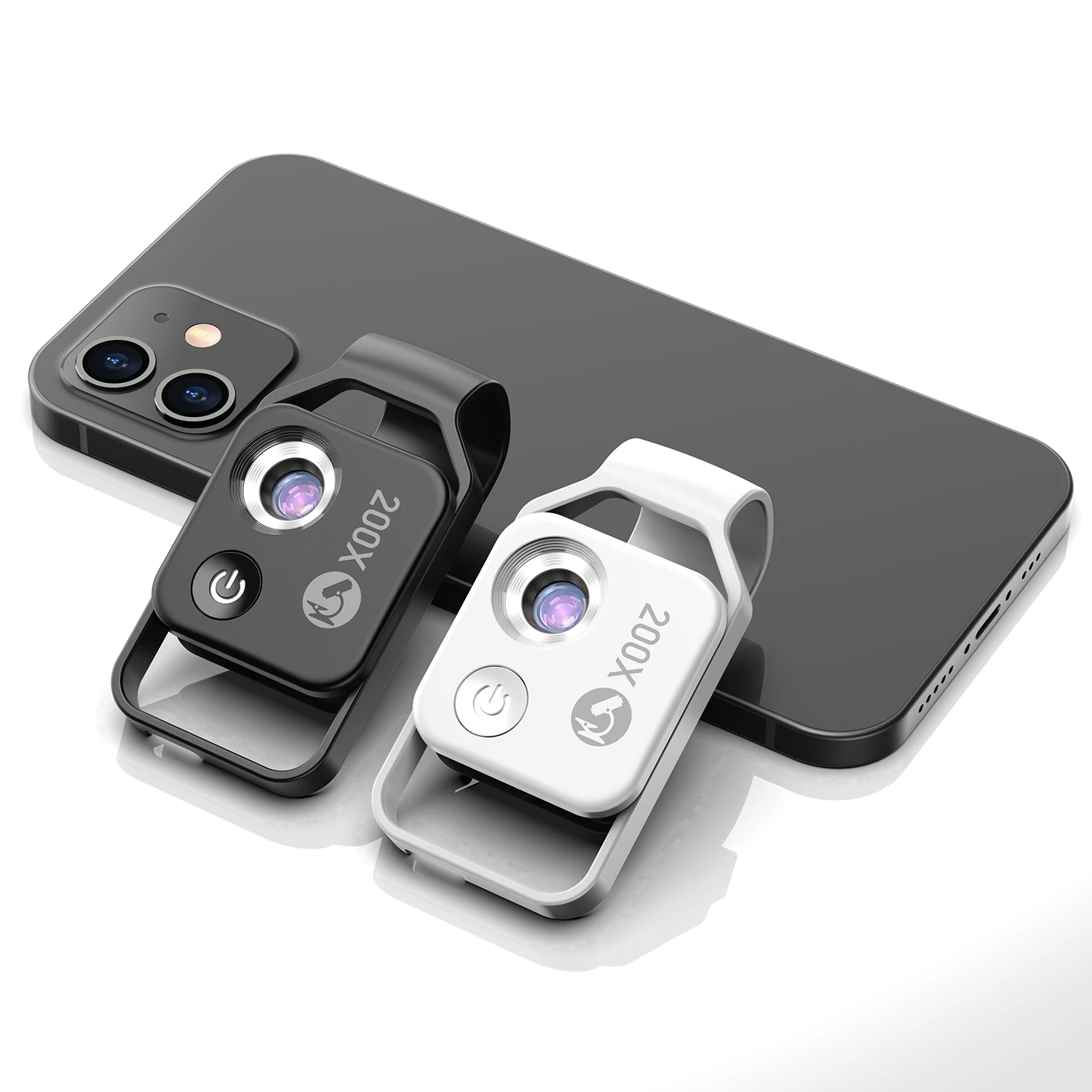 Mobile Camera lens 200X Pocket Zoom LED Magnifier Clip-On Mobile Phone Microscope Macro Lens for Jewelry/Insects /science