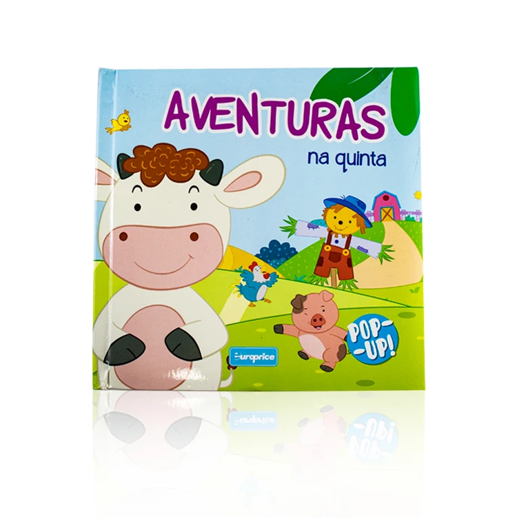 3D Pop UP Book Manufacturer Custom Hard Cartoon pop up High Quality Book  For Kids Children