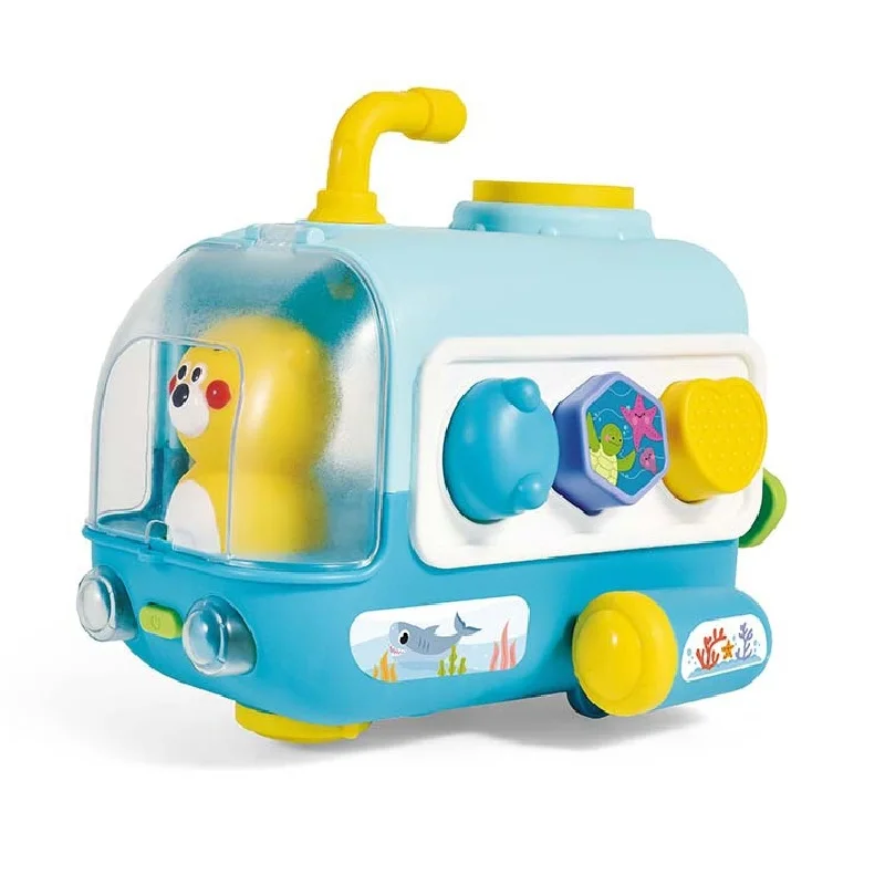 Early educational interactive universal wheel baby submarine toys children plastic matching blocks toys for kids