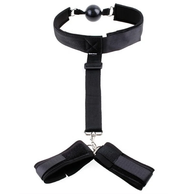 Bondage restraints BDSM slave fetish toys Mouth gag handcuff neck collar for adult sex games