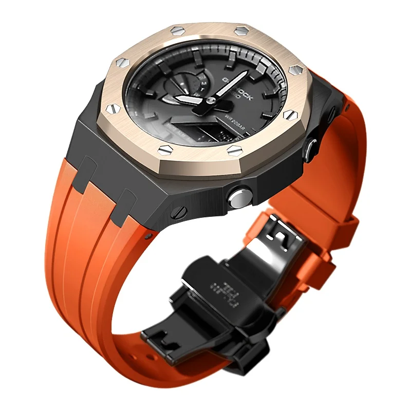 Gien Creatives Stainless Steel GA2100 Watch Set Band Modified Parts G-shock Watch 4th Update Refit Accessories
