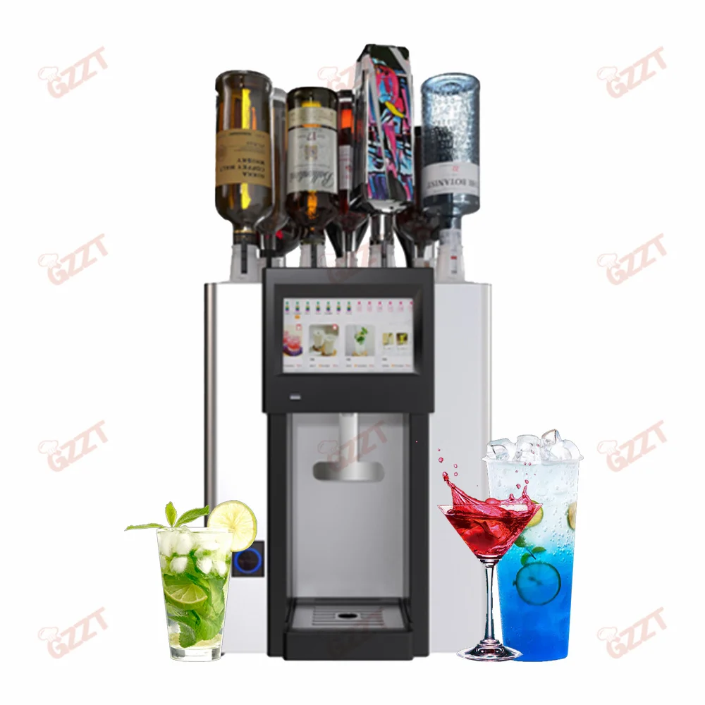 Hotel Bar Equipment Programmable 13 Bottle Seats Automatic Cocktail Dispenser Machine More than 100 kinds of cocktail recipes