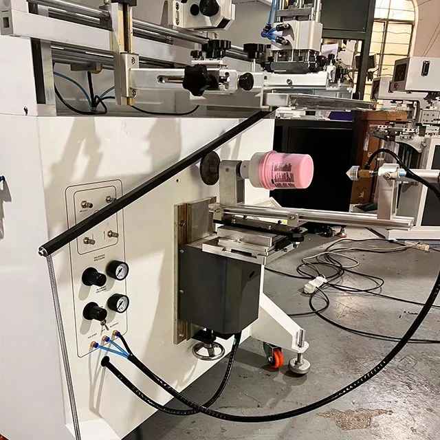 Semi-auto bucket  printing machine plastic screen printing machine