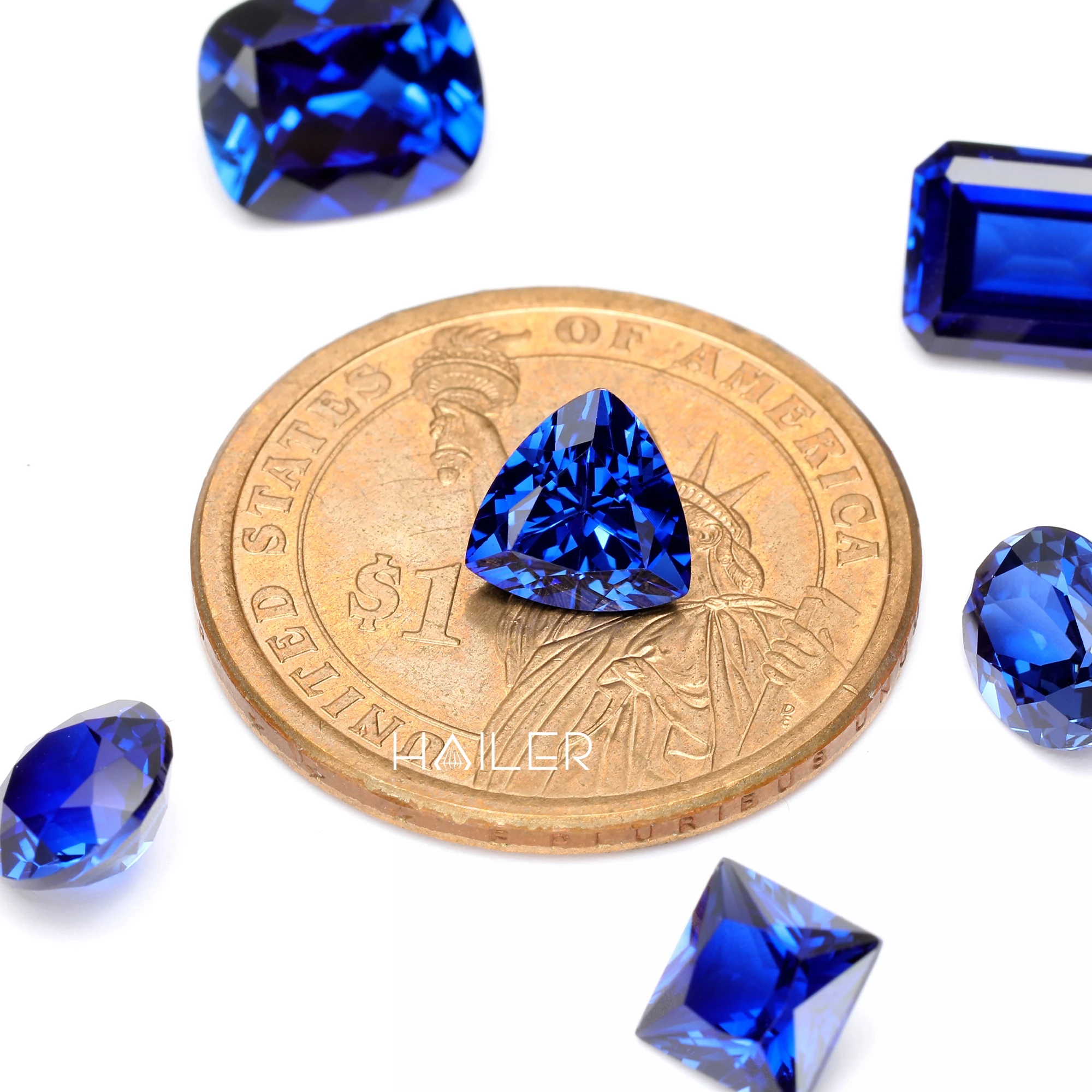 Trionllon Cut Loose Corundum Price Per Carat Blue Sapphire Prices Lab Grown Sapphire