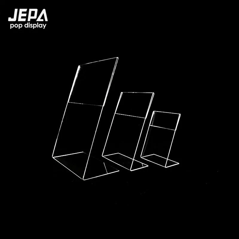 Slant Back Acrylic Sign Holder 8.5 X 11 Inches Stands For Display Flyer Holder Menu Holder Paper Stand