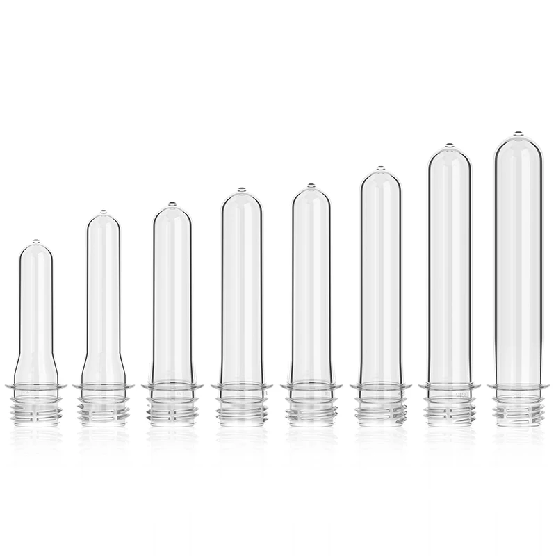 24mm 28mm 30mm Blue Pink Red Transparent Mineral Water Cosmetic Pet Preform for Cosmetics & Drinking Packaging