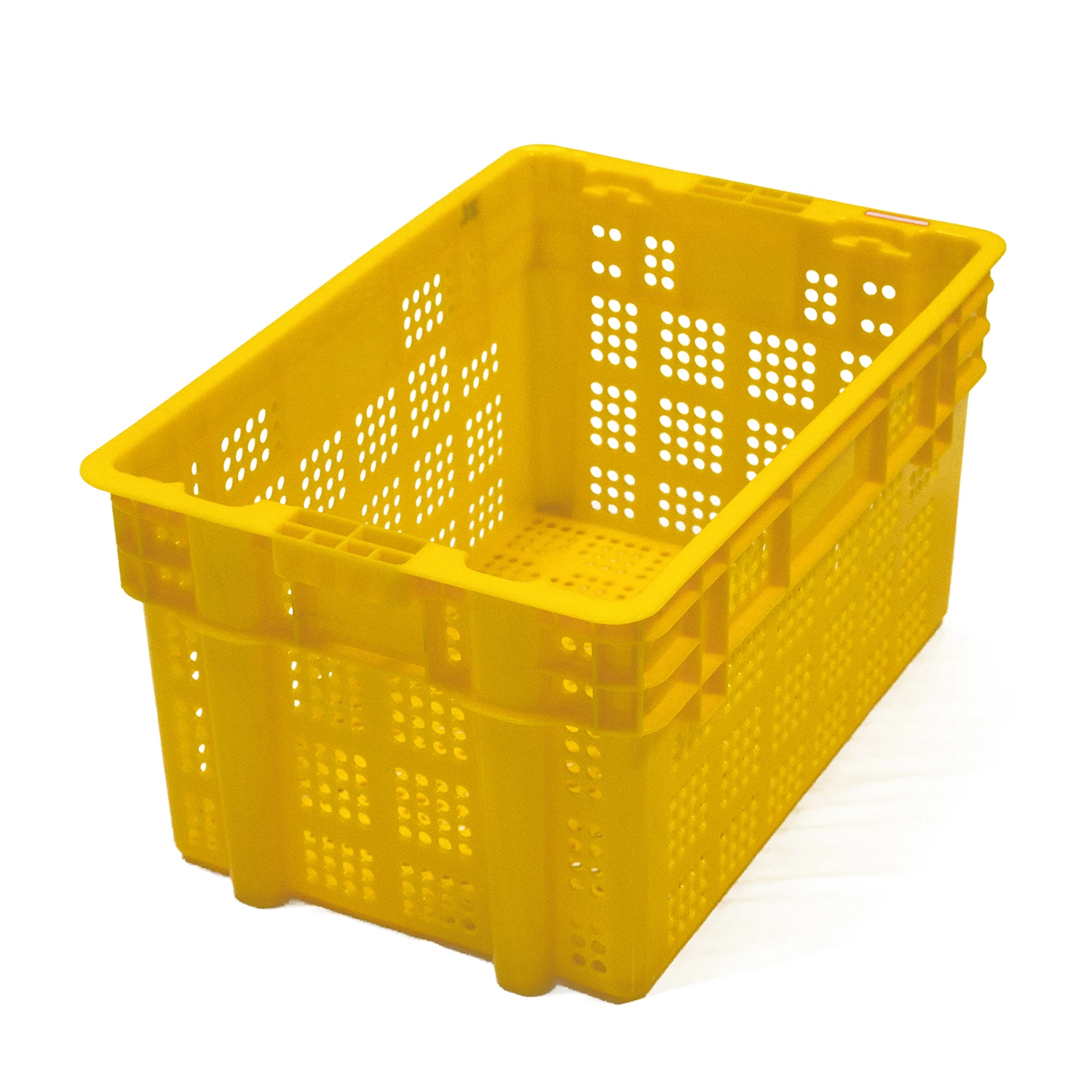 Agricultural Vented Crate Recyclable Thick Plastic Storage Basket for Fruits and Vegetables Moving Box