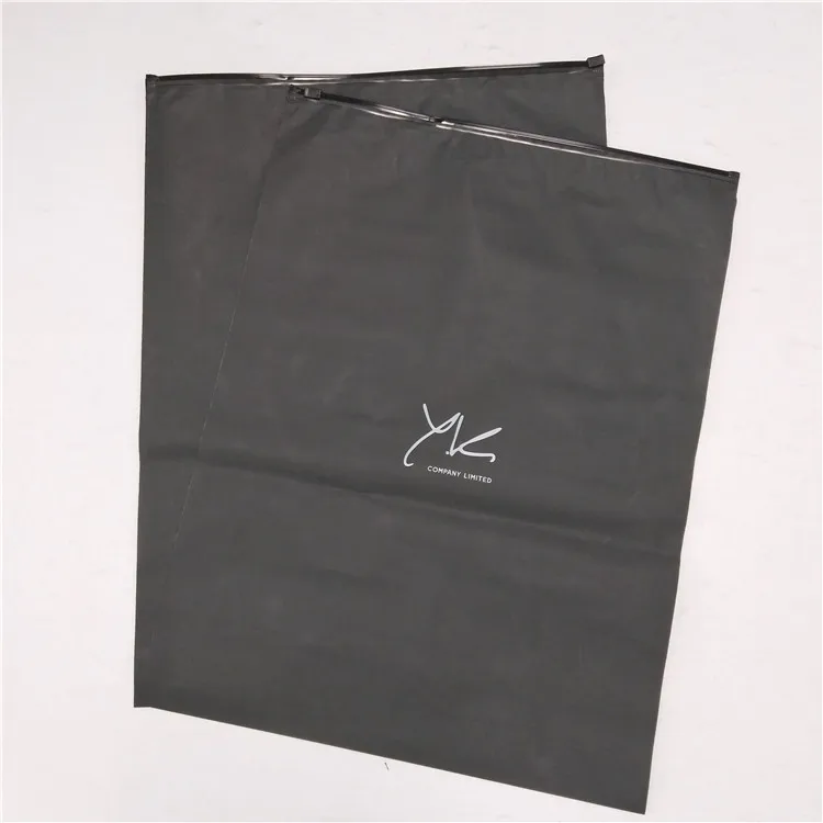 
Wholesale Garment Zipper Bag EVA Zip Lock Bag Bikini Swimwear Packaging Bag With Black Logo 