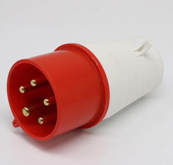3P+N+E  16A  63A 125A 250V 415V single phase industrial plugs and sockets