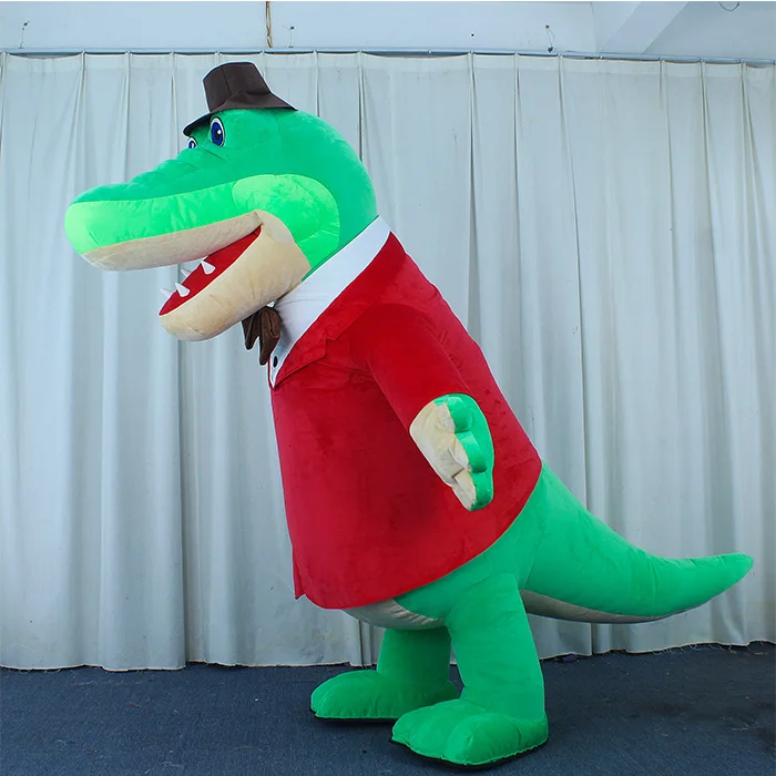 Russia Giant Inflatable Crocodile Mascot Costume Halloween Christmas Birthday Party Gift