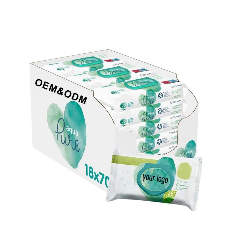 2024 Twowell Zhejiang Organic Bamboo Private Label Natural Soft Cleaning Baby Wet Wipes