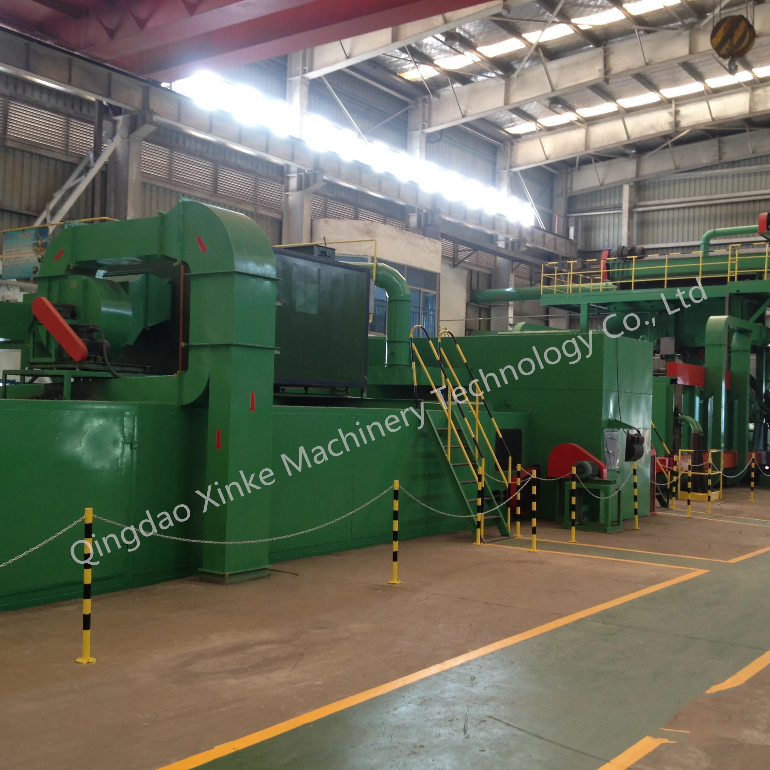 Plate Preservation Line Integrated Systems Sand Shot Blasting Machine/ Steel Electric Customized Provided Blasting Engine Parts