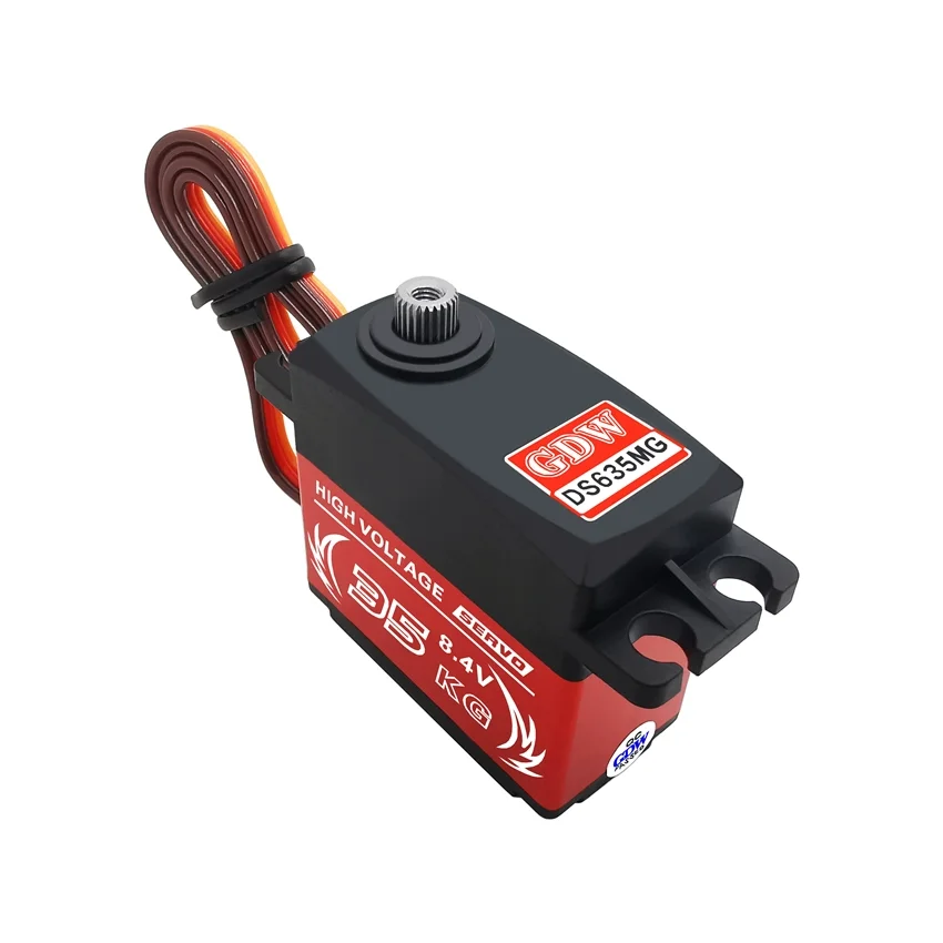 GDW DS635MG 35KG HV High Torque Metal Gear Standard Coreless Digital Servo for RC Car Aircraft Fixed Wing Turbojet UAV Robot