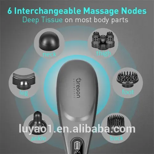 Luyao 651A shoulder beat electric handheld massagers portable massager stick strong tapping massage hammer cordless with heat