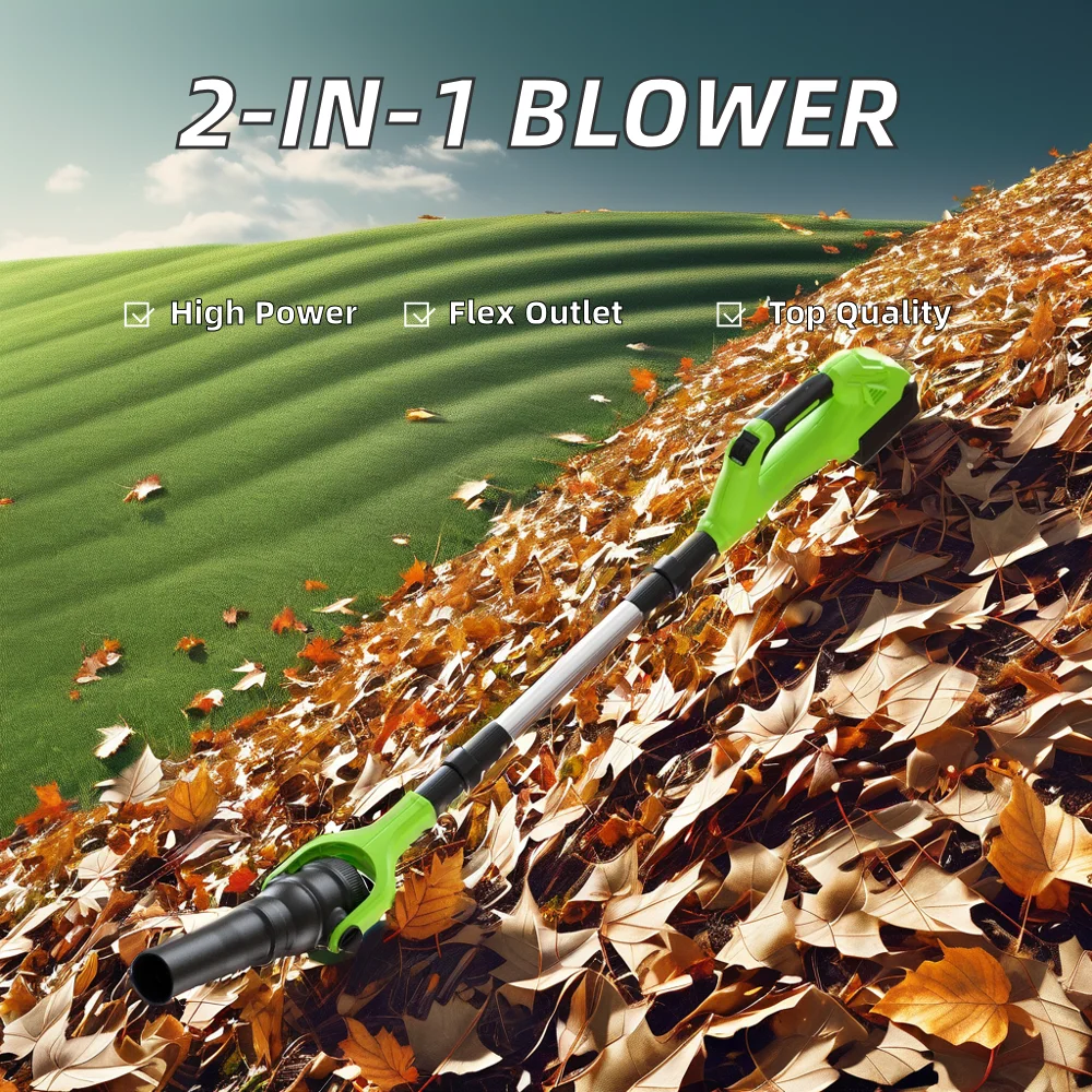 Portable Garden cordless 21V Lithium Battery Cordless Blower speed control air leaf blower handheld wireless snow blower fan