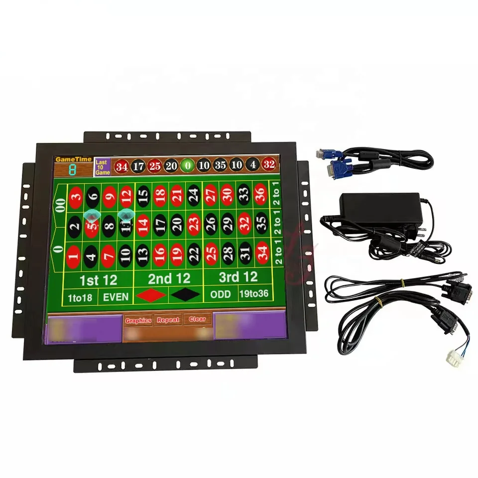 Popular 17/21 inch luxury roule tte machine original LCD touch screen monitor new arrival Hiwll roule tte gaming monitor