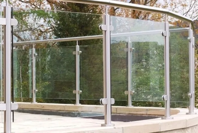 Customized Staircase Balcony Outdoor Deck Stainless Steel Adjustable Frameless Railing Fittings Glass Fixing Clamps Glass Clips