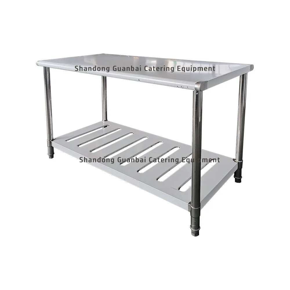 height adjustable commercial stainless steel working table restaurant kitchen workbenches inox tables