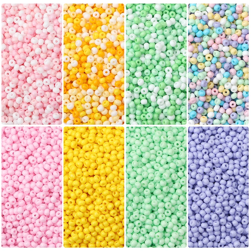 BBG082 Bulk Bag Wholesale 2mm 12/0 Glass Seed Beads Crystal Round Beads for Fashion Jewelry Bracelet Necklace Making Accessories