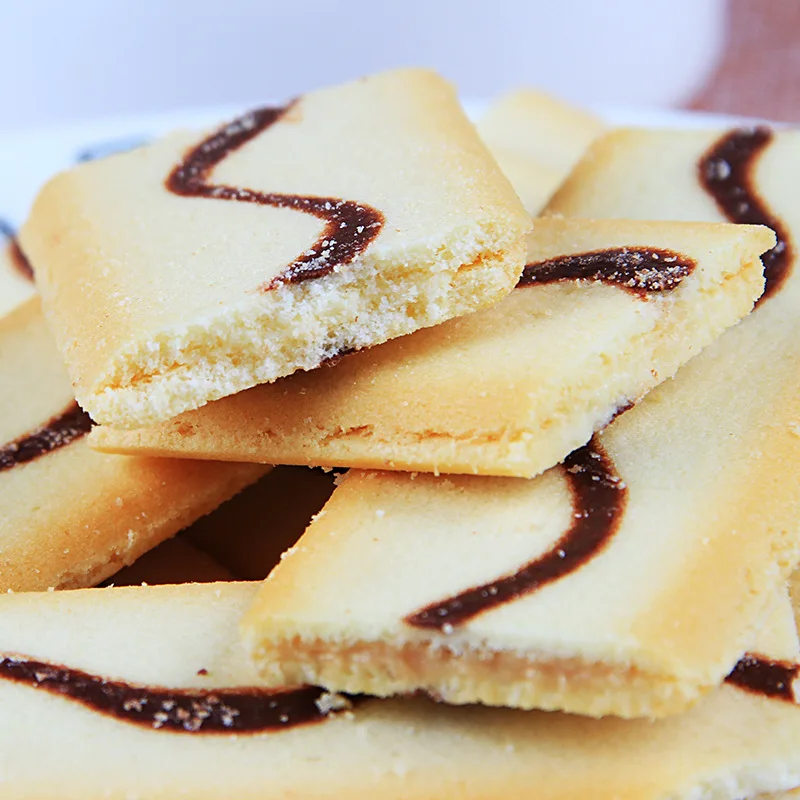 Wholesale Exotic Snack Cookies Cream flavored sandwich cookies biscuits Asian snacks