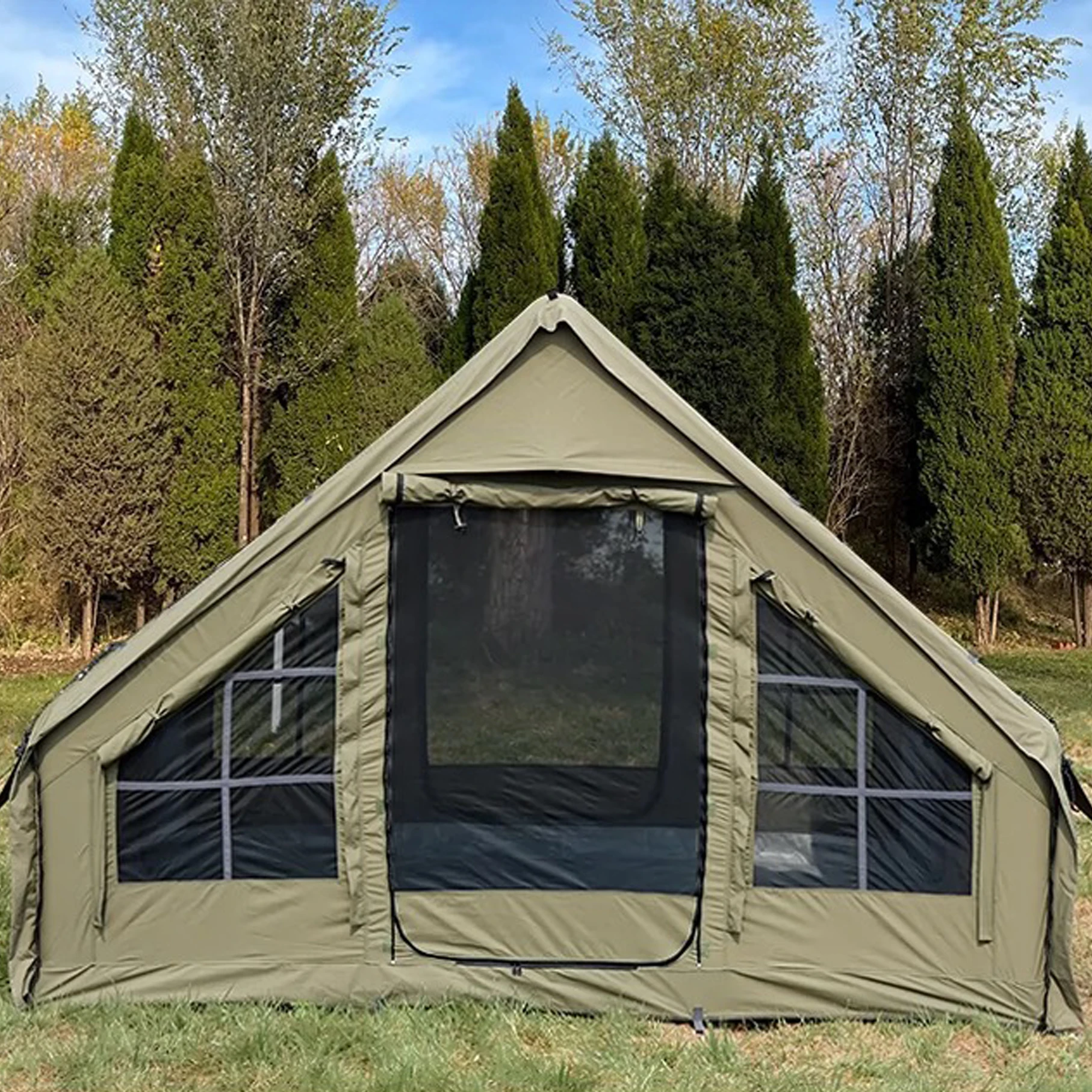 air tent double-action hand pump Outdoor Inflatable Camping Tent best air tent