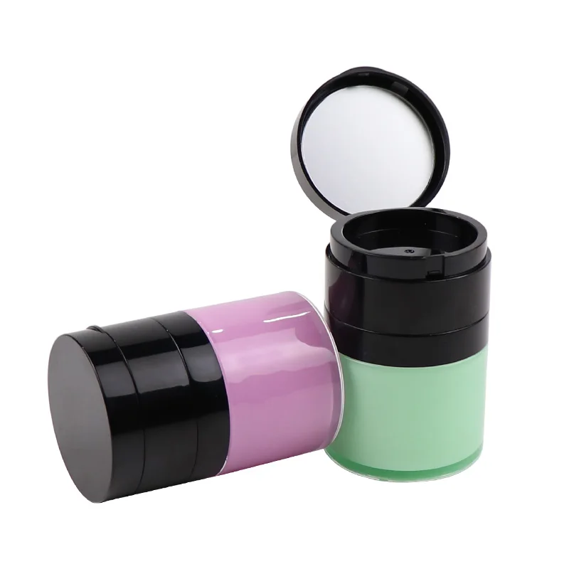 Wholesale cosmetic packaging face cream makeup plastic compact powder case air cushion bb foundation case