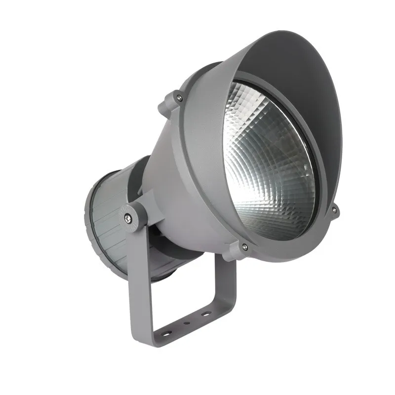 IP65 уличный садовый 50w 80w COB Светодиодный прожектор литой алюминиевый AC85-265V наружного архитектурного освещения