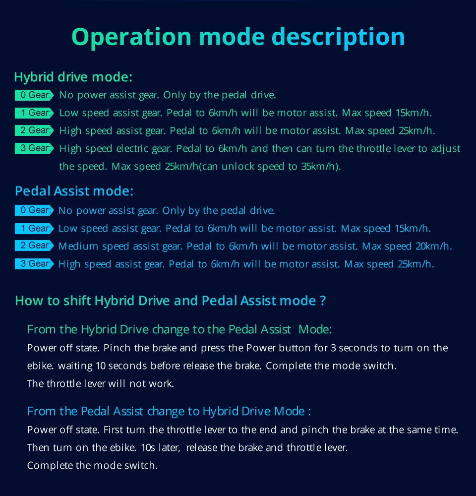 ADO A20 long range electric mountain bike 350w electric bike kids electric bike motorcycles