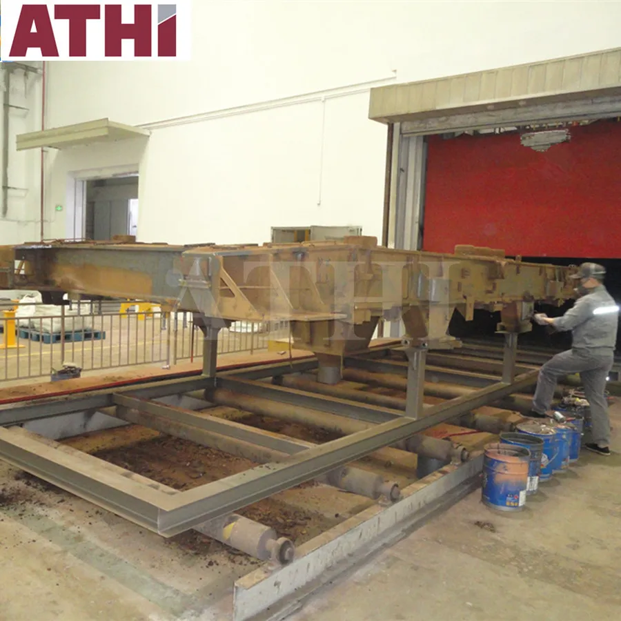 Огромные Литые Запчасти для железнодорожных автобусов, Очистительная дробеструйная машина