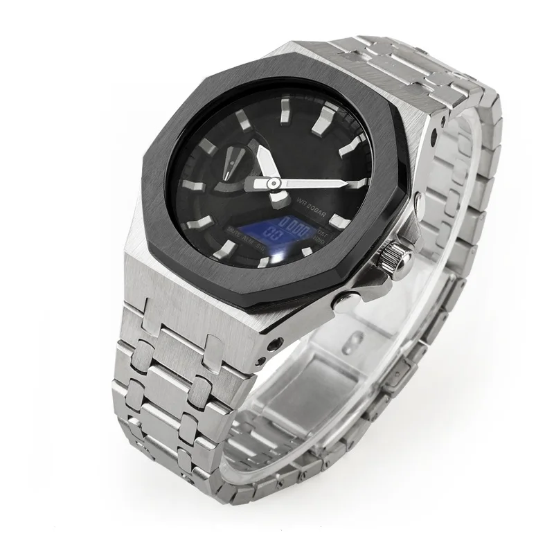 Suitable for G-Shock Casio GA-2100 modified Gen. 4 stainless steel strap metal watch case watch parts for replacement