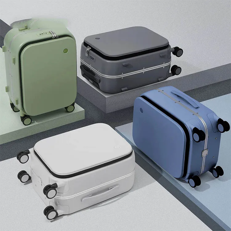 Frame Design Aluminum 18 20 24 Inch Suitcase Lock Unisex Aluminum Luggage Business Trolley Box High Travel Luggage Big Aluminum