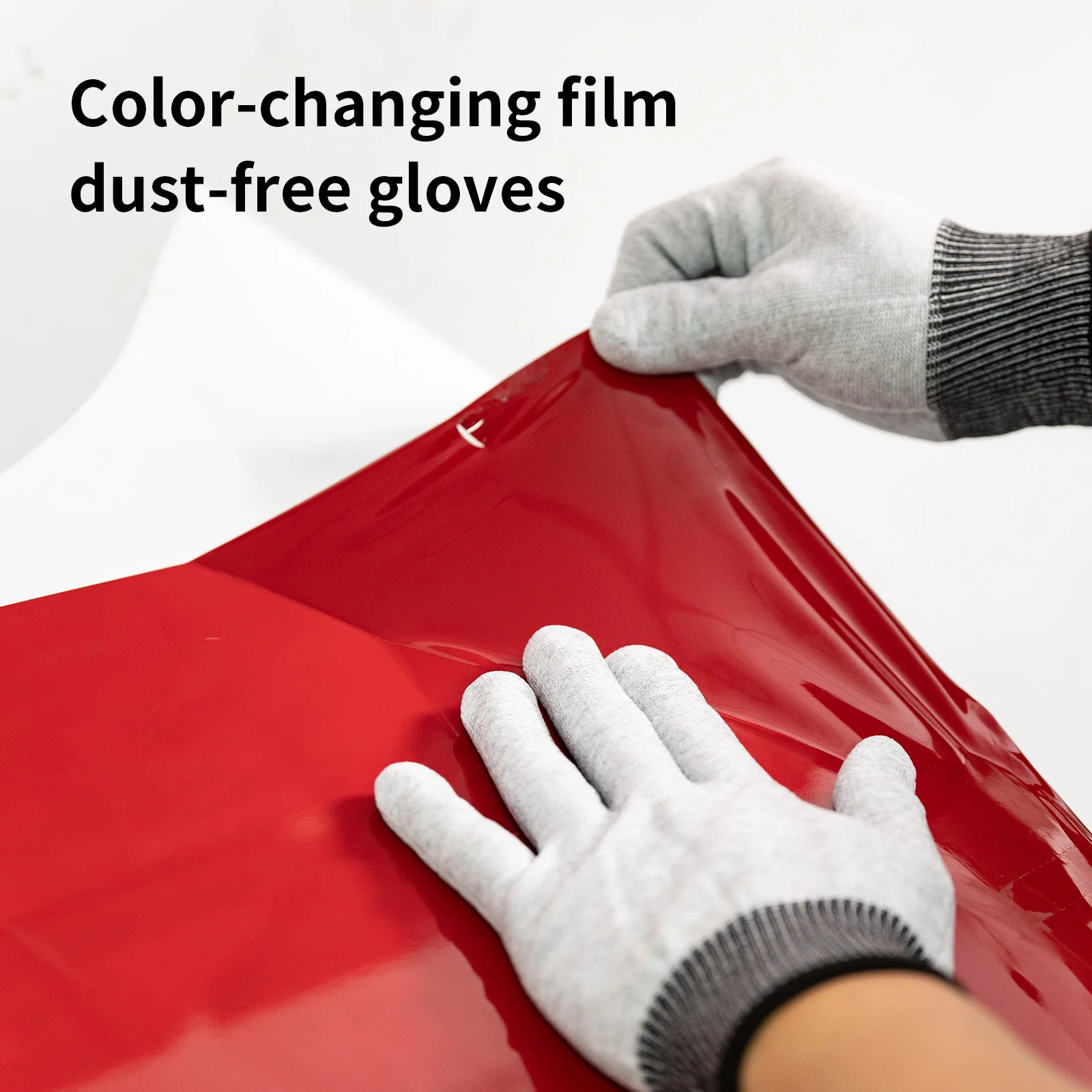 7mo High Quality Grey Anti-static Glove Car Wrap Applicating Work Gloves Vinyl Window Tint Tools