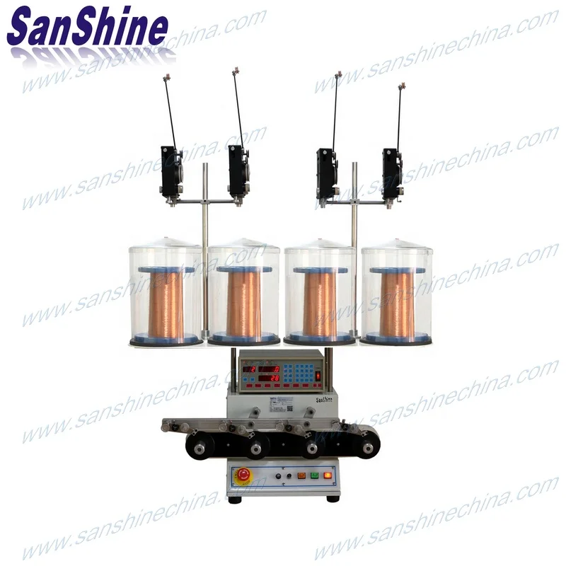 Obverse four spindles EE series inductor coil automatic winding machine(SS864)