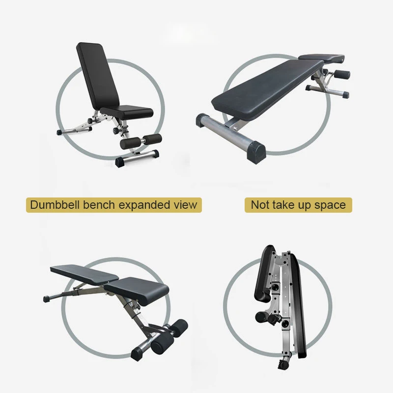 
On Stock For Sport Training 7 Incline Inclined Dumbbell Dual Multi Degree Weightlifting Foldable Weight Adjustable Bench 