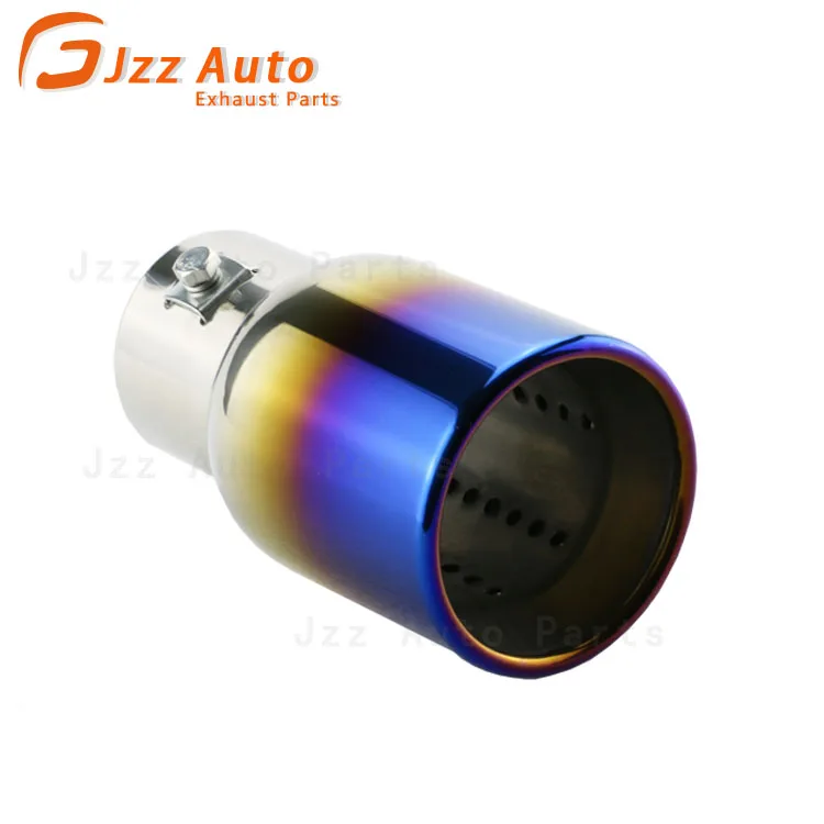 Single Exit Hole Exhaust System Replacement Parts Round-rolled Tips Universal Ponteira De Escape Muffler End Tips Custom Logo
