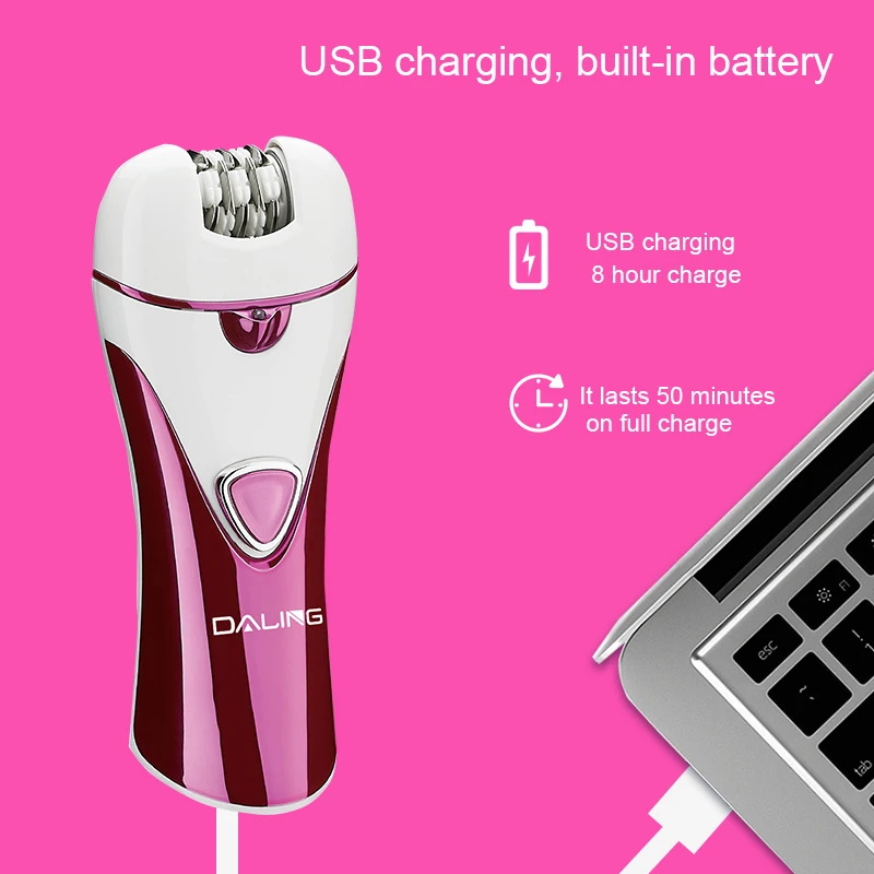 DALING 3 in 1 Best Logo Custom Heysilky skin Laser Hair Removal handset Shopify Dropship Facial Hair Removal Hair Woman