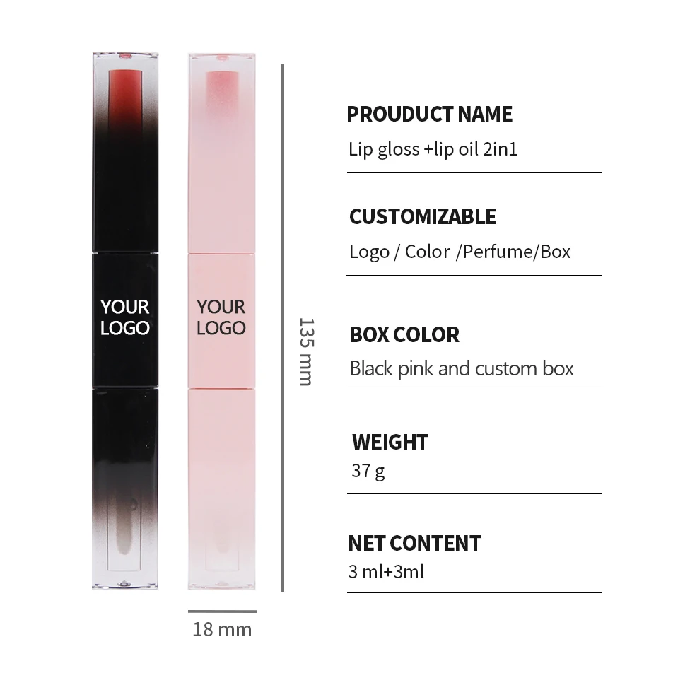 Hydrating Moisturizing Lip Glow Oil Glossy Transparent Plumping Lip Gloss Tinted Lip Oil for Care