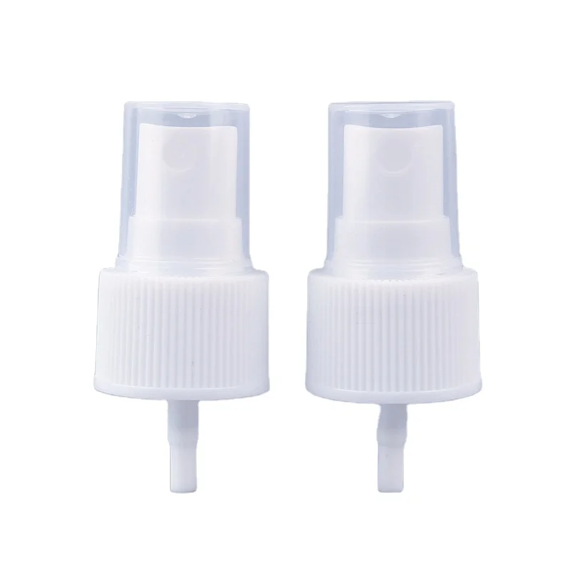 Wholesale Plastic Bottle Spray Cap 18/410 Lids Closures White Sprays Perfume Sanitizer Pump Head Spray Caps Manufacturer